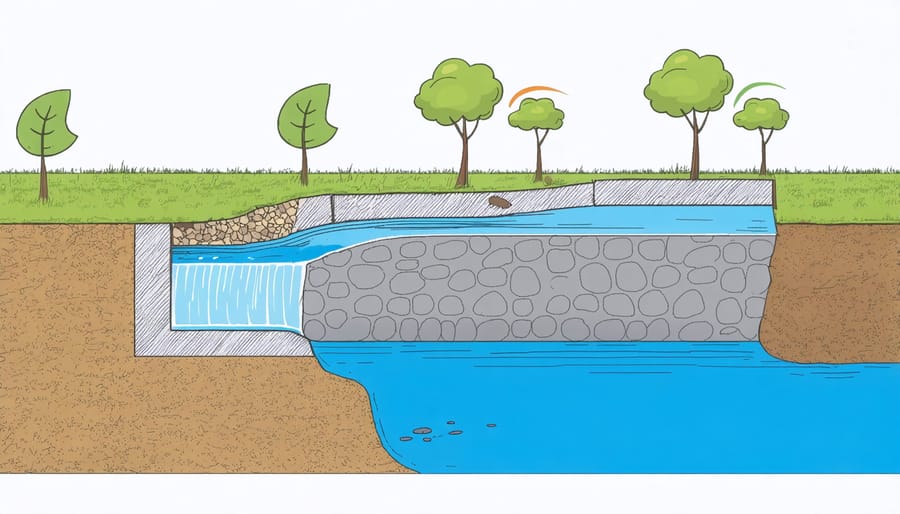 Visual guide demonstrating proper pond liner installation techniques