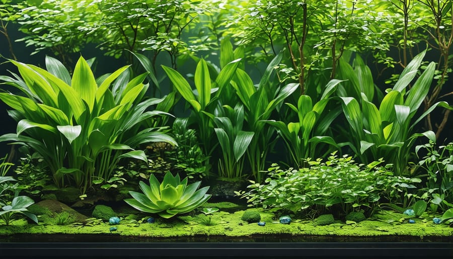 Assortment of aquatic plants for a thriving pond ecosystem