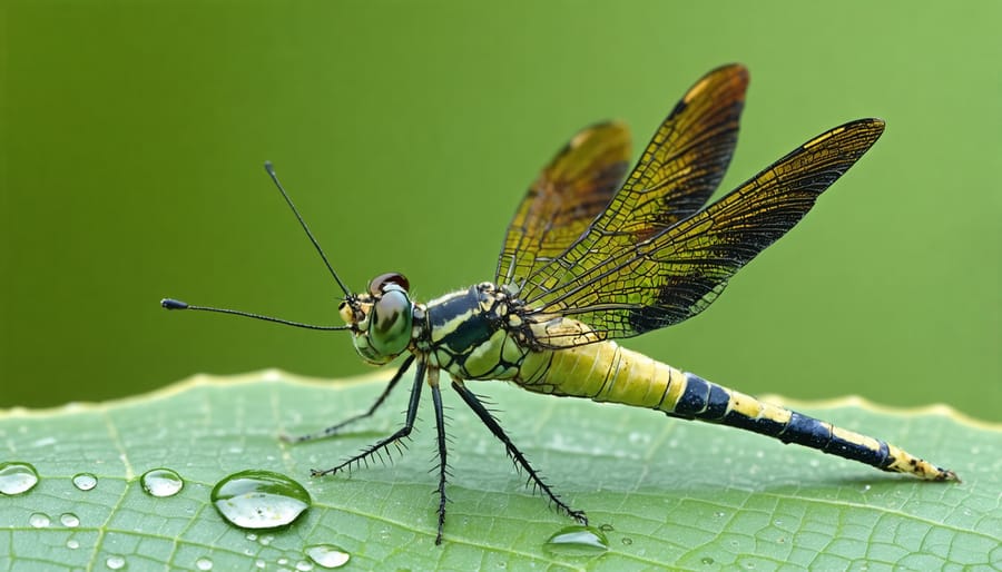 Collection of beneficial insects and organisms found in healthy water gardens