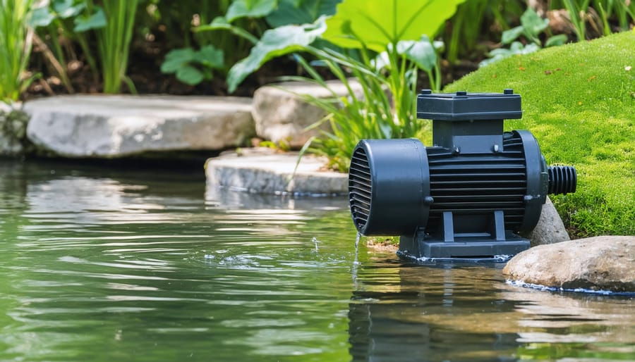 Advanced water recirculation system showing energy-efficient pump and filtration components