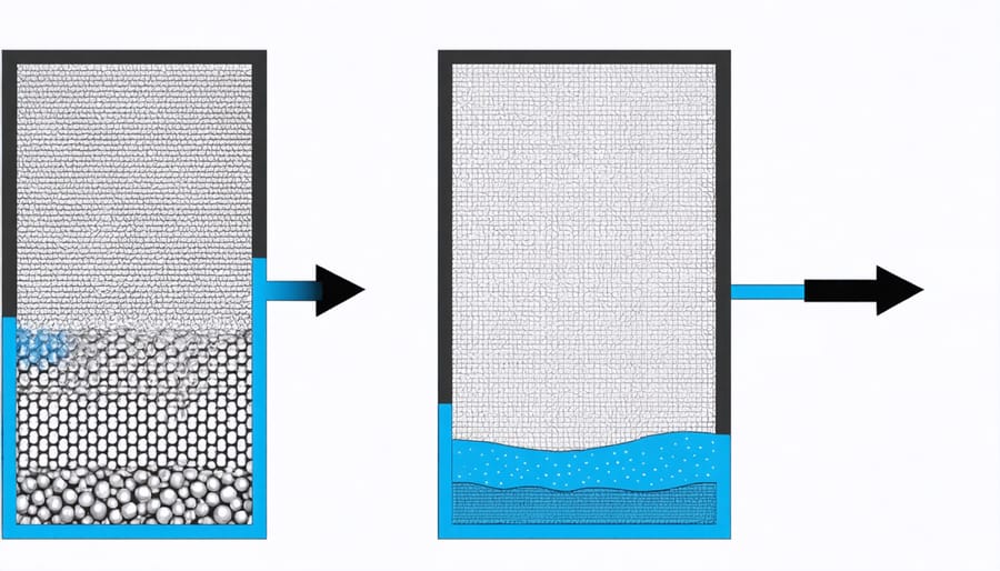 Side-by-side comparison of mechanical and biological water feature filtration systems