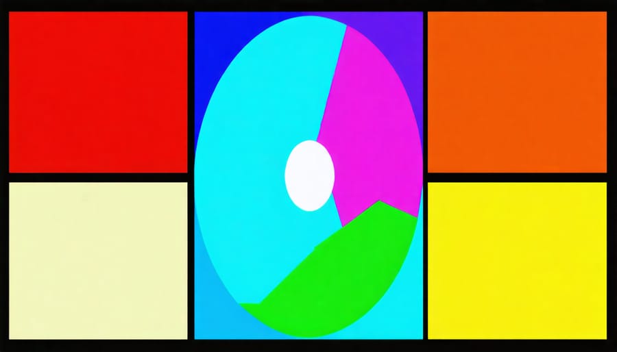 Specialized color wheel showing optimal lighting combinations for water features