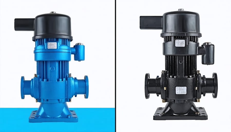 Comparison between normal pump operation and common pump problems