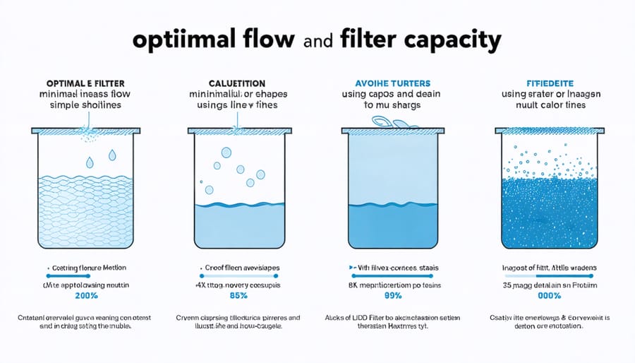 Visual guide to calculating proper pond filter flow rates and capacity requirements