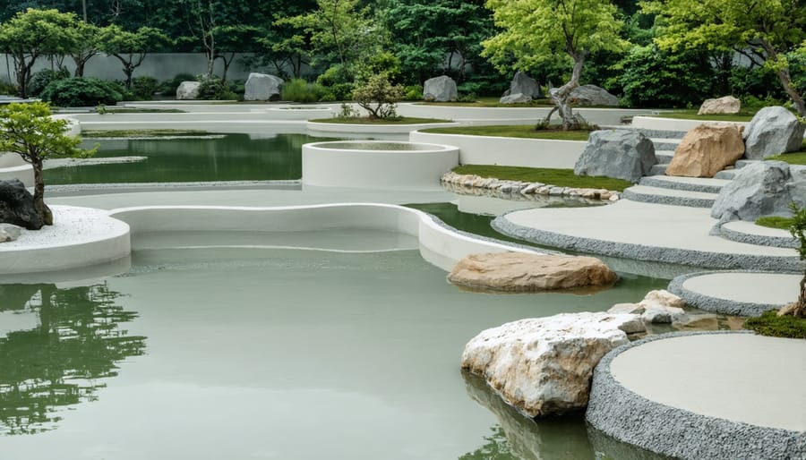 Side-by-side comparison of EPDM, PVC, and clay pond liner options with installation techniques