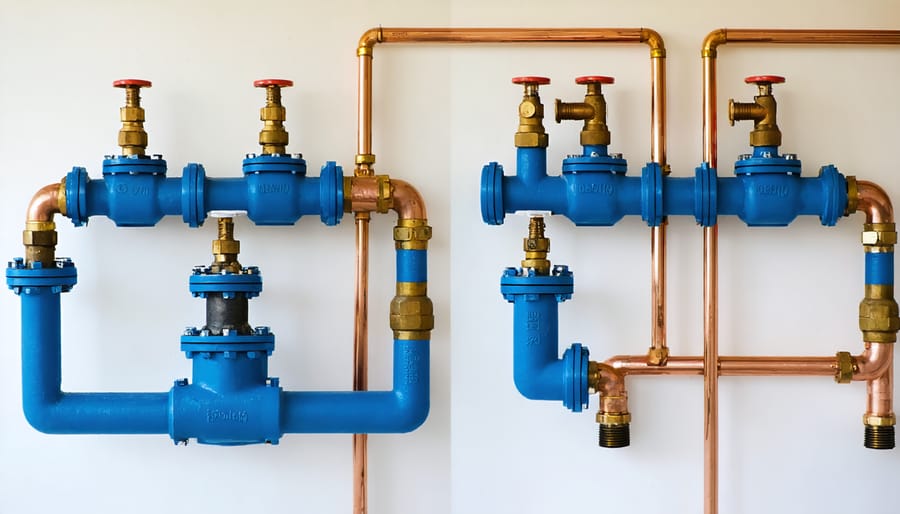 Installation steps for water feature pump showing proper connection and placement techniques