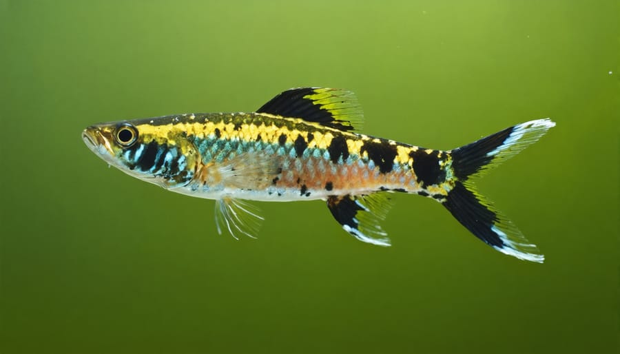 Laboratory aquarium systems housing zebrafish in clear tanks with professional filtration equipment