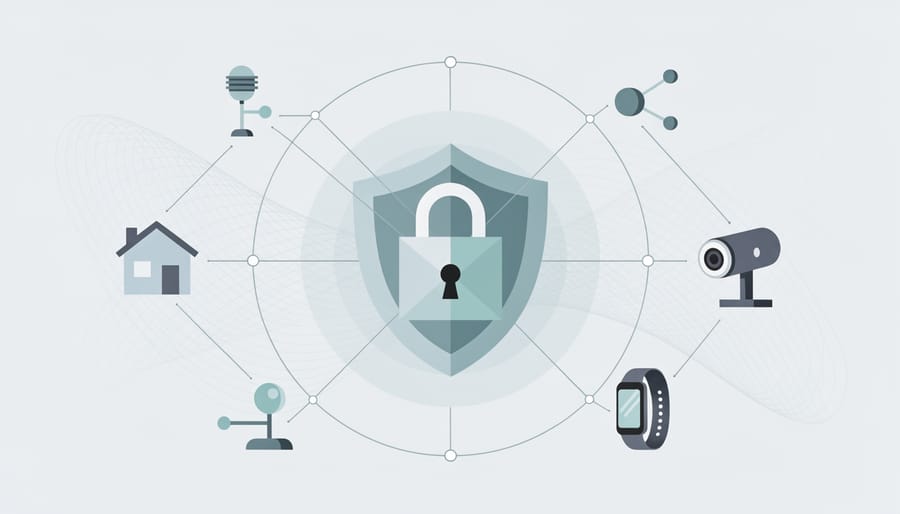 Metal padlock on computer circuit board symbolizing cybersecurity protection